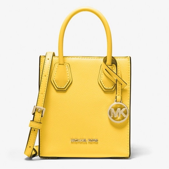 Michael Kors Mercer Extra-Small Pebbled Leather Crossbody Bag - Picture 1 of 9